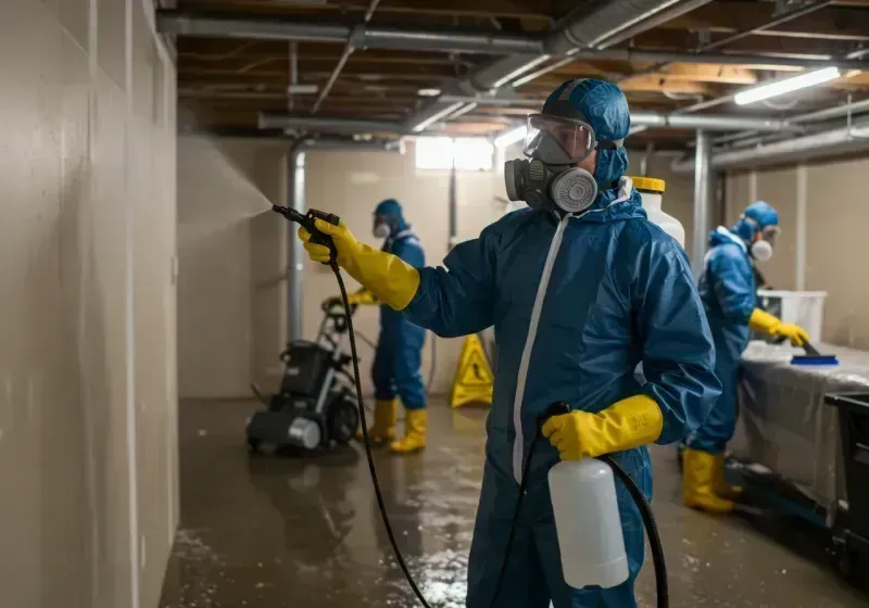 Basement Sanitization and Antimicrobial Treatment process in Pearsall, TX